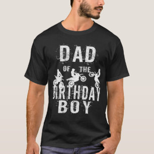 Vater des Geburtstagsjungen Dirt Bike B-Tages-Part T-Shirt