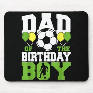 Vater des Geburtstagsjungen Familie passendes Fußb Mousepad