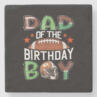 Vater des Geburtstagsjungen Game Day Football Steinuntersetzer