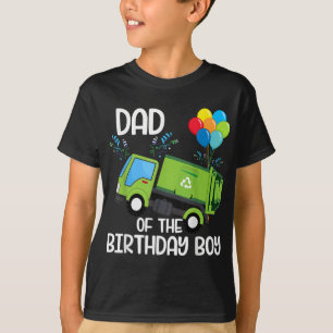 Vater des Geburtstagsjungen Garbage Truck Birthday T-Shirt