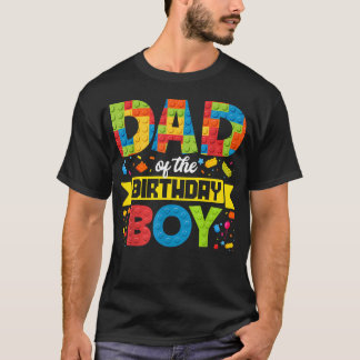Vater des Geburtstagsjungen Master Builder Gebäude T-Shirt