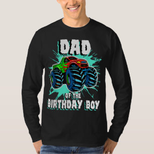 Vater des Geburtstagsjungen Monsters Truck Birthda T-Shirt