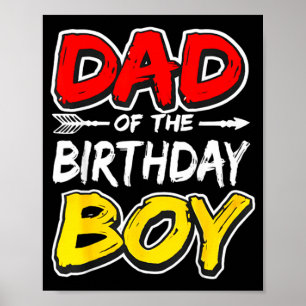 Vater des Geburtstagsjungen passende Familienparty Poster