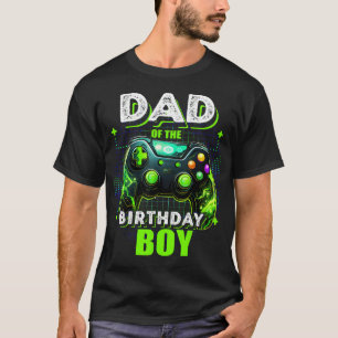 Vater des Geburtstagsjungen passendes Videospiel T-Shirt