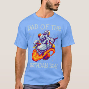 Vater des Geburtstagsjungen Raumschiff Astronaut T-Shirt