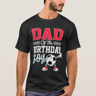 Vater des Geburtstagsjungen-Shirt Fußballparty-Fam T-Shirt