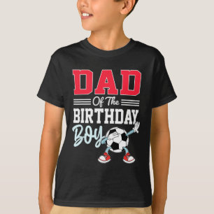 Vater des Geburtstagsjungen-Shirt Fußballparty-Fam T-Shirt