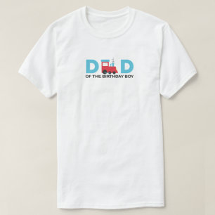 Vater des Geburtstagsjungen Train Birthday Family T-Shirt