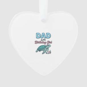 Vater des Geburtstagsmädchens Meeresschildkröte Vi Ornament