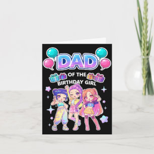 Vater des Geburtstagsmädchens süß chibi kpop lusti Karte