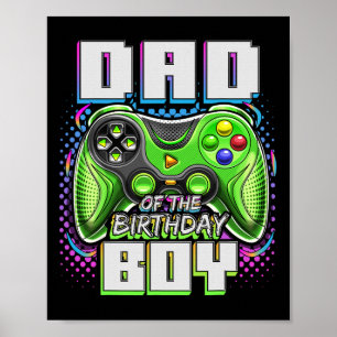 Vater des Geburtstagsspielers "Junge Matching Vide Poster