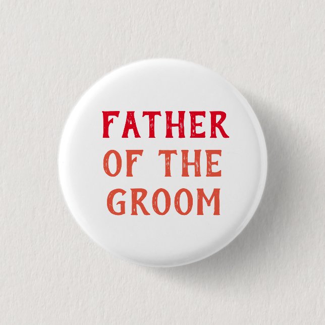 VATER DES GROOM-ABZEICHENS FÜR WEDDING BUTTON (Vorderseite)