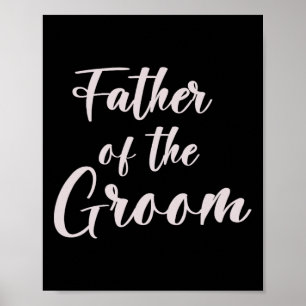 Vater des Groom-T-Shirt Hochzeitsmannschaft des Gr Poster