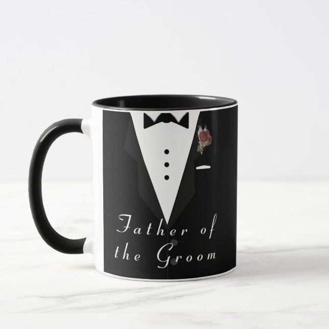 Vater des Groom Tuxedo Tasse (Links)