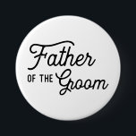 Vater des Groom Wedding Brautparty Gefallen Button<br><div class="desc">Ein Vater des Grooms Knopf für den Vater in deinem Leben zu tragen. Ändern Sie einfach den Namen und das Datum auf der Rückseite. Brauchen Sie für Ihren Hochzeitstag etwas ganz Spezielles? Wenn Sie Koordinierungsaufgaben haben (danke Karten, etc.), kontaktieren Sie mich bitte für eine individuelle Bestellung. ****Für individuelle Anfragen, die...</div>