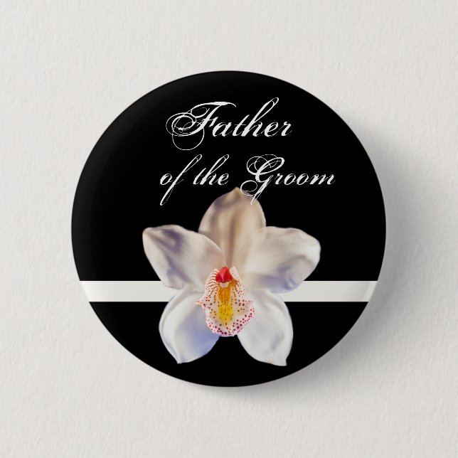 Vater des Groom Wedding ID Abzeichen Button (Vorderseite)