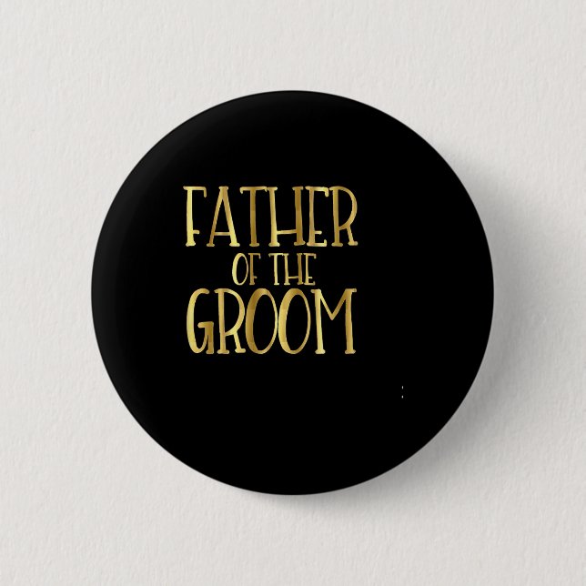 Vater des Groom Wedding Party Bride Vater Button (Vorderseite)