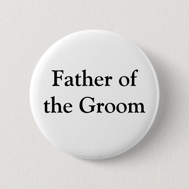Vater des Grooms Button (Vorderseite)