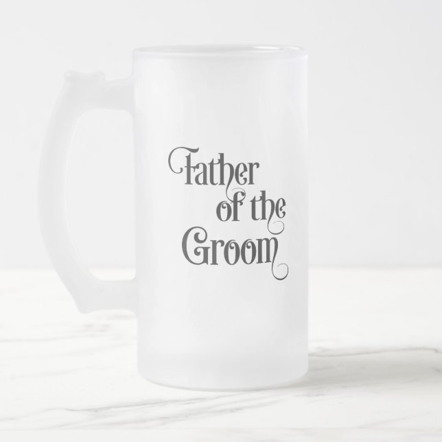 Vater des Grooms Mattglas Bierglas (Links)