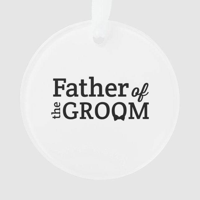 Vater des Grooms Ornament (Vorderseite)