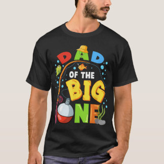 Vater des großen Fang Geburtstagsjungen Familie T-Shirt