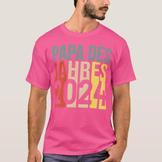 Vater des Jahres 2024 Retro deutsche Freunde T-Shirt