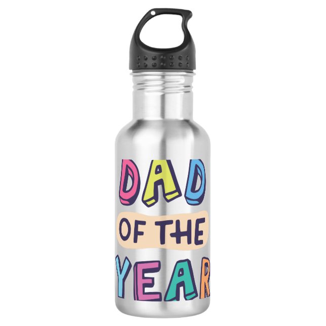 Vater des Jahres Edelstahlflasche (Vorderseite)