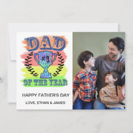 Vater des Jahres - Foto-Karte des Vaters Karte