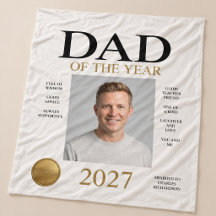 Vater des Jahres Foto (nur Weiß)