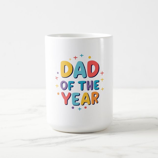 Vater des Jahres - Funny Vatertag Geschenk Kaffeetasse (Mittel)