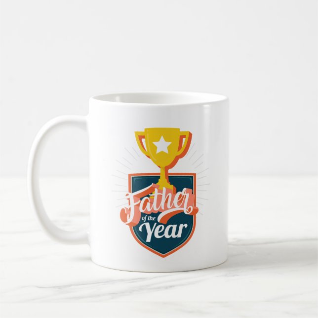 Vater des Jahres Kaffeetasse (Links)