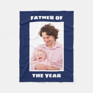 Vater des Jahres Personalisiertes Foto Daddy Fleecedecke