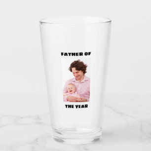 Vater des Jahres Personalisiertes Foto Daddy Glas