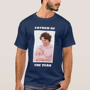 Vater des Jahres Personalisiertes Foto Daddy T-Shirt