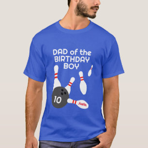 Vater des Jungen der BIrthday-Eltern Bowling in Sh T-Shirt