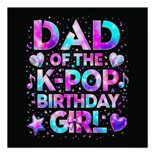 Vater des K-Pop-Geburtstags Koreanische Musik Poster