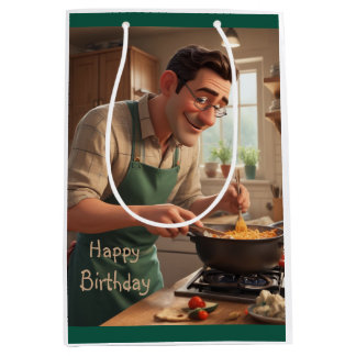 Vater des Kochs Geburtstag Mittlere Geschenktüte