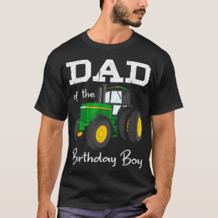 Vater des Party des Geburtstagsjungen Traktors T-Shirt