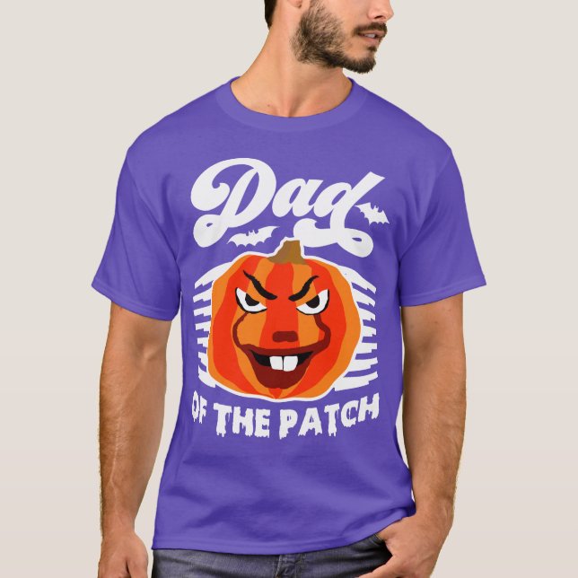 Vater des Patches - Funny Spooky Pumpkin Halloween T-Shirt (Vorderseite)