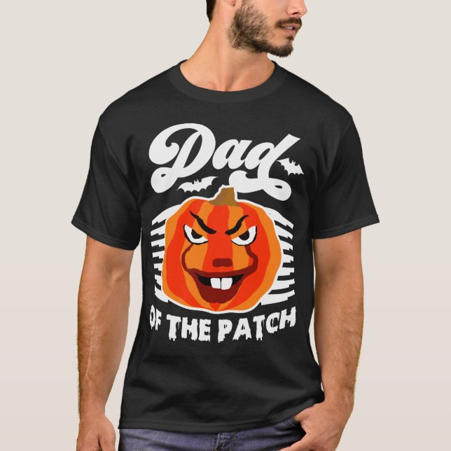 Vater des Patches - Funny Spooky Pumpkin Halloween T-Shirt (Vorderseite)