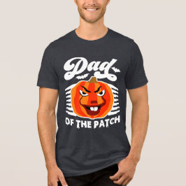 Vater des Patches - Funny Spooky Pumpkin Halloween Tri-Blend Shirt