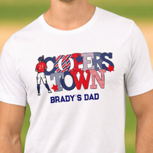 Vater des Patriotischen Baseball-Spielers von Coop Tri-Blend Shirt