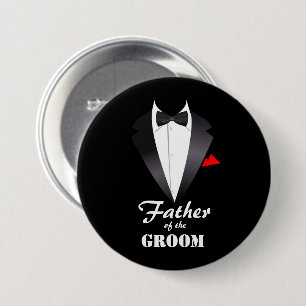 Vater des Raumes mit Tuxedo Shirt - Schaltfläche Button