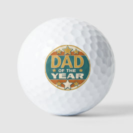 Vater des Retro-Abzeichens des Jahres - Geschenk d Golfball