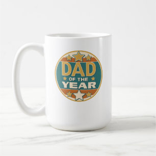 Vater des Retro-Abzeichens des Jahres - Geschenk d Kaffeetasse