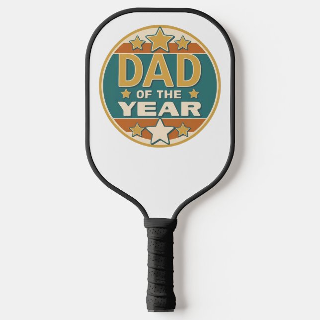 Vater des Retro-Abzeichens des Jahres - Geschenk d Pickleball Schläger (Vorderseite)
