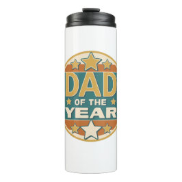 Vater des Retro-Abzeichens des Jahres - Geschenk d Thermosbecher