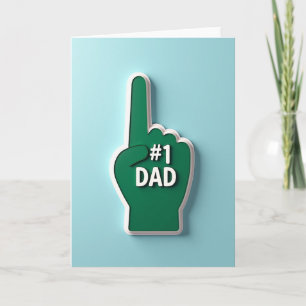 Vater des Tages Nummer Eins Vatertagskarte Karte