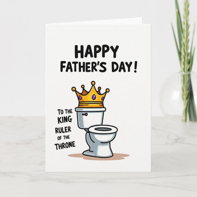 Vater des Thrones Vatertagskarte Karte (Vorderseite)