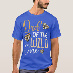 Vater DES WILD ONE Birthday Leopard Herzens T-Shirt